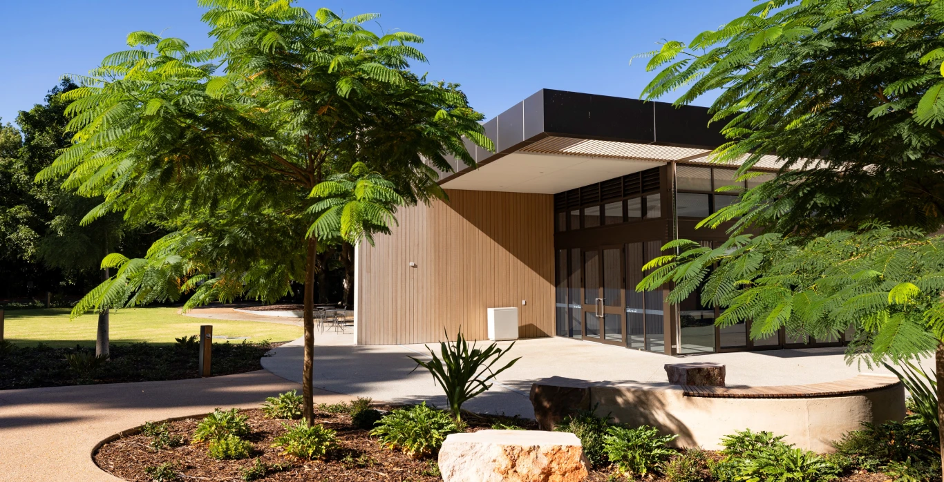 The entrance of the Maali, a unique event venue in Perth.