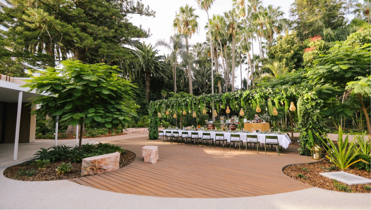 The Maali's outdoor Perth function venue.